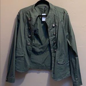 Olive green army style jacket
